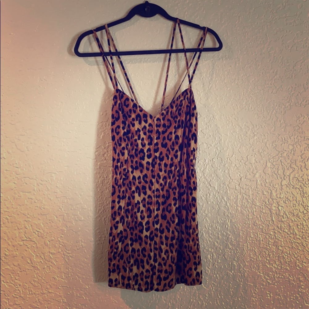 Leopard print romper
